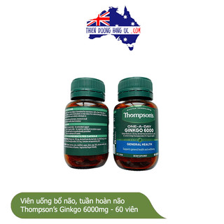 Viên uống bổ não Thompson’s Ginkgo 6000mg - 60 viên