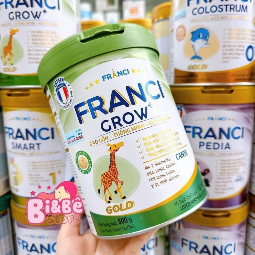 Sữa Franci Plus, Pedia, Grow lon 850g bé trên 1 tuổi đặc chế cho trẻ phát triển toàn diện