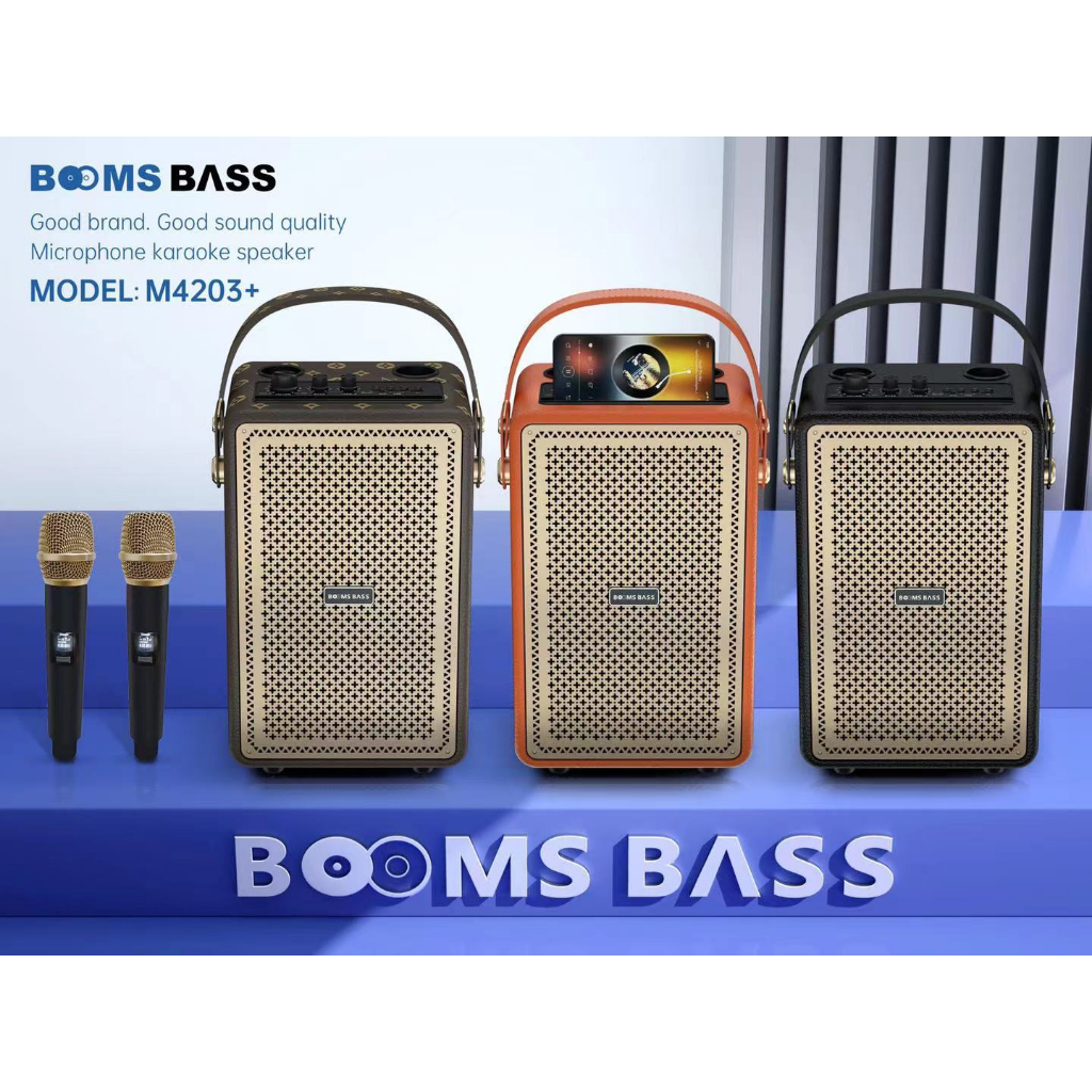 Loa Bluetooth karaoke M4203 Output 100W Bass mạnh treble rời âm thanh đỉnh cao bảo hành chính hãng - TECHMALL.STORE