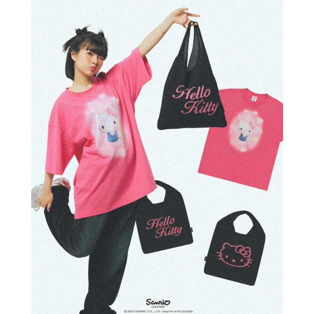 Áo Thun ADLV x Hello Kitty - Unisex Nam Nữ chính hãng Authenitc - Xách tay Hàn