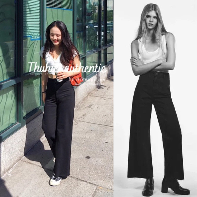 Quần jean marine đen mã code: 8246/278/800 ZARA chính hãng