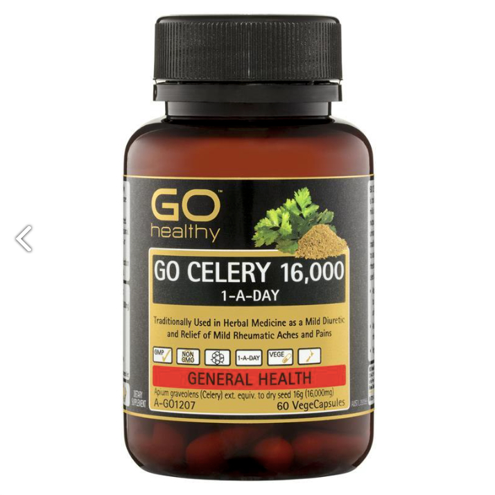 Viên uống Gout Go Healthy Go Celery 16000  60 viên