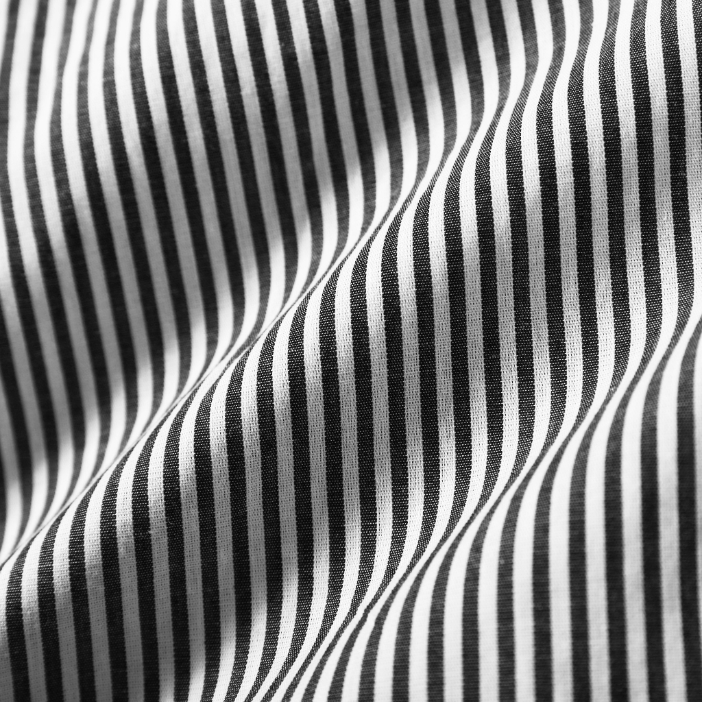 Áo Sơ Mi Nam Cotton Ceffylo Kẻ Sọc Màu Xám Đậm Chất Thoáng Mát Form Slimfit Thấm Hút Mồ Hôi Tốt Thời Trang Nam