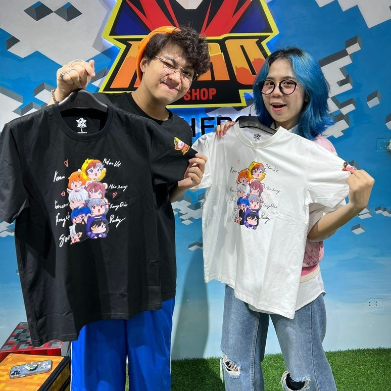 Áo Hero Team Kèm Chữ Ký Hero Team Màu Đen + Trắng Thoáng Mát, Thời Trang Hero Team Unisex,Có size trẻ em