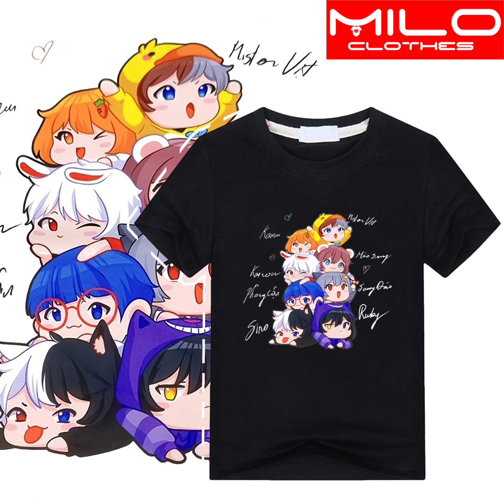 Áo Hero Team Kèm Chữ Ký Hero Team Màu Đen + Trắng Thoáng Mát, Thời Trang Hero Team Unisex,Có size trẻ em