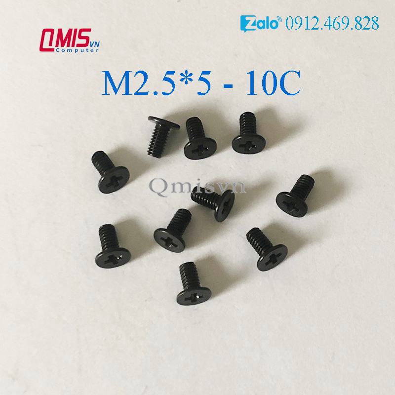 M2.5*5 - Ốc vít laptop - ỐC VÍT ĐÁY Laptop kích thước M2.5x5 M2.5 x 5 mm