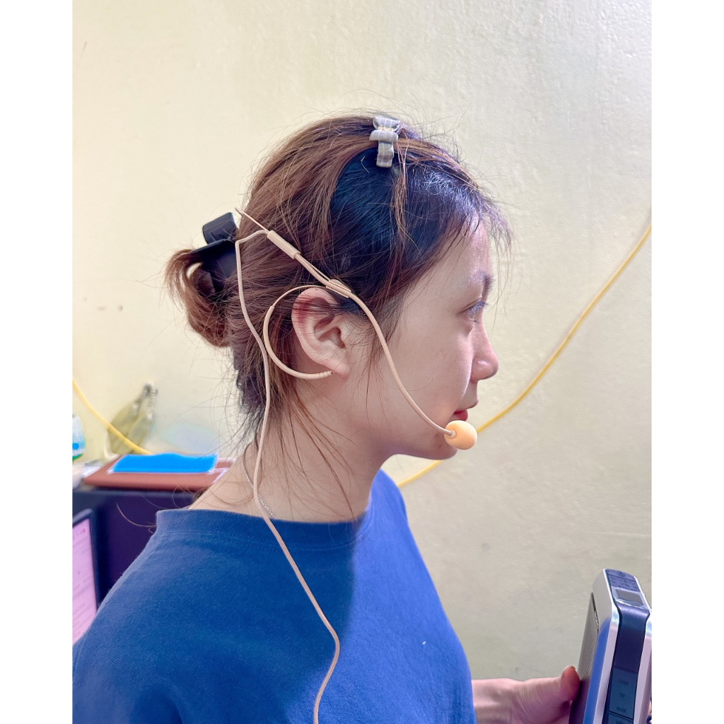 Mic có dây quàng tai/ hạt gạo cho máy trợ giảng giáo viên