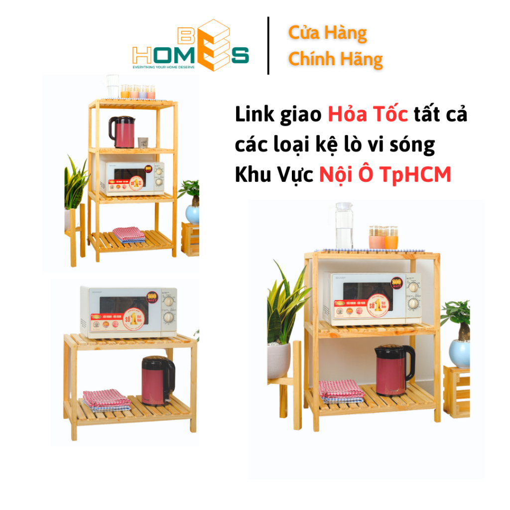 Hỏa Tốc Kệ Lò Vi Sóng Behomes