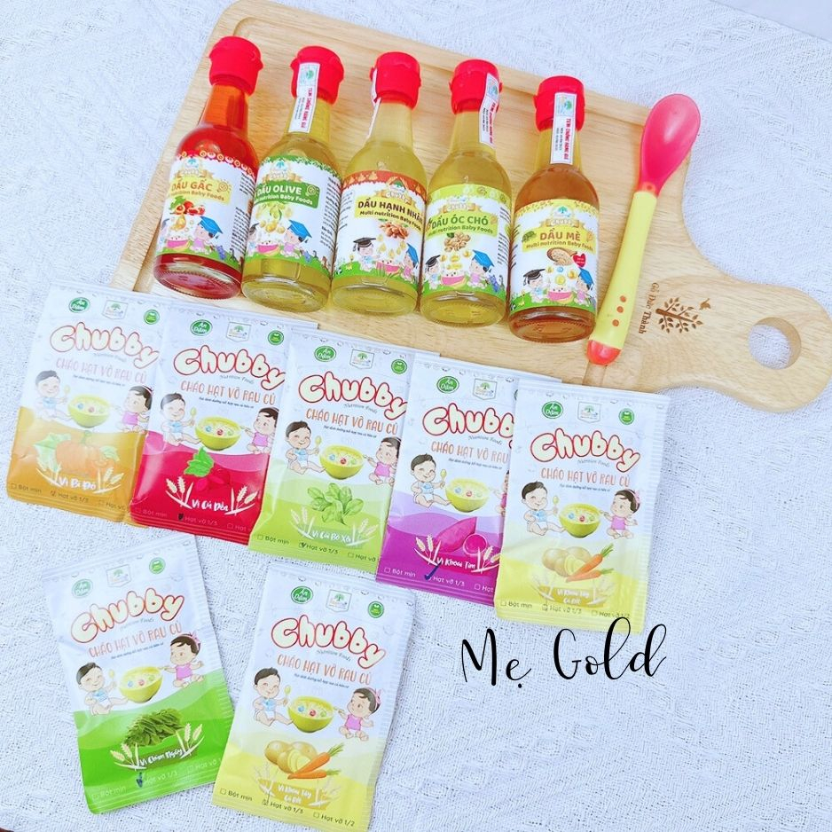 Dầu ăn dặm Chubby cho bé từ 6m bổ sung dinh dưỡng