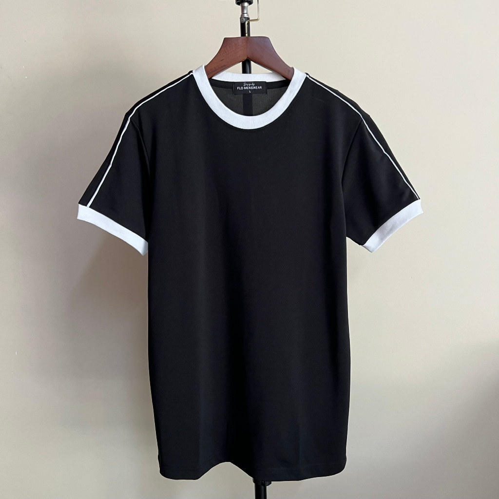 Áo thun body Flo Menswear vesion6 viền vai thể thao chất liệu spandex không nhăn