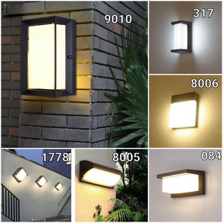 MMIP - [GIÁ HỦY DIỆT ] ĐÈN TƯỜNG LED CHỐNG NƯỚC IP65 ngoài trời, Đèn tường hình chữ nhật , nhôm đúc bo cạnh