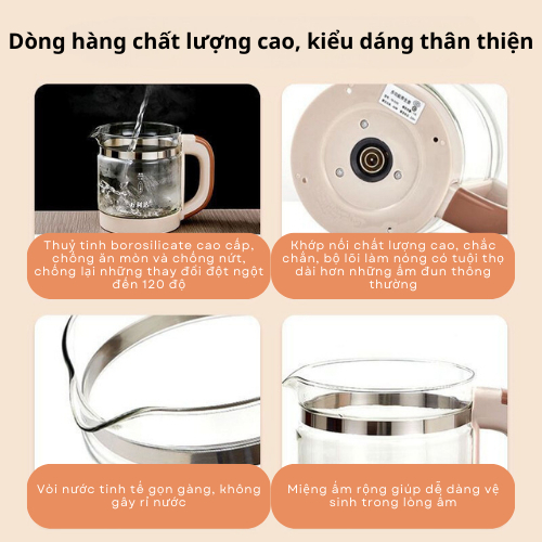 Ấm Siêu Tốc Kèm Bếp Thông Minh Dung Tích 1,8 lít, Ấm Siêu Tốc Hẹn Giờ Đun Nước Siêu Nhanh Kèm 18 Chế Độ Khác Nhau X409 | BigBuy360 - bigbuy360.vn