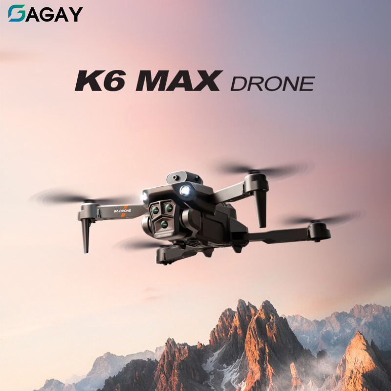 Flycam máy bay không người lái K6 Max Drone tránh chướng ngại vật toàn diện, fly cam camera 3 chiều, hình ảnh 4k GAGAY | BigBuy360 - bigbuy360.vn