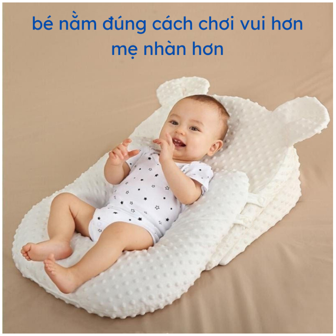 Gối Chống Trào Ngược Và Đệm Ngủ Đúng Tư Thế Cho Bé 🌞 Chống Sặc, Định Hình Tư Thế Ngủ