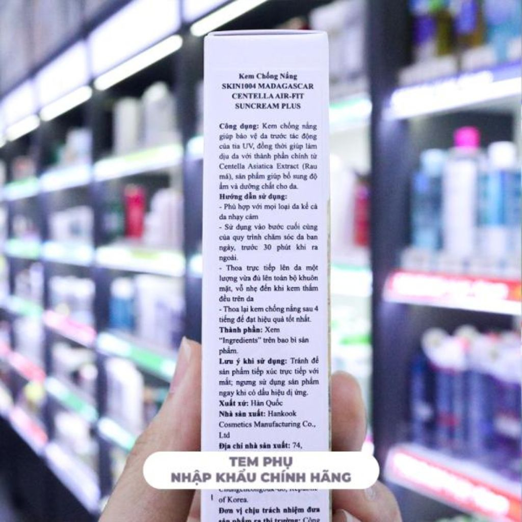 Kem Chống Nắng Skin1004 Madagascar Centella Air-Fit Suncream Plus