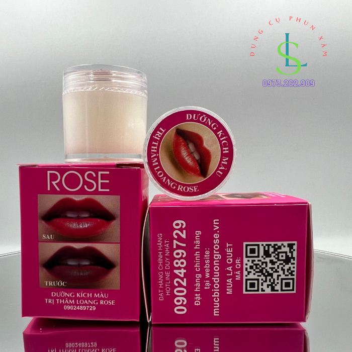 Dưỡng Rose kích màu môi sau phun xăm / thuybuishop