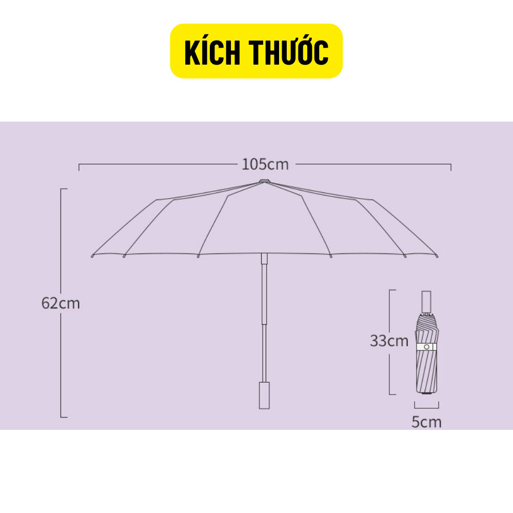 🌂Ô Dù Chống Gió Cỡ Lớn 24 Nan 12 Nan Đôi Xuất Nhật Mở Tự Động Phủ Vinyl 2 Lớp Che Mưa, Che Nắng Chống tia UV Mingroup