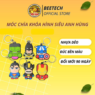 Móc chìa khóa hình siêu anh hùng, móc khóa làm quà tặng, lưu niệm dễ thương - Beetech