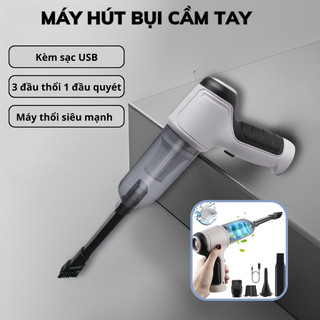 Máy Hút Bụi Mini Cầm Tay Loại Cao Cấp, Thiết Kế Đa Năng 2IN1, Công suất 120W, Lực Hút 9000PA Siêu Mạnh x441