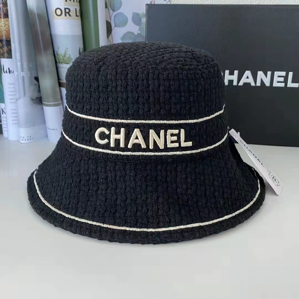 Mũ tai bèo, Bucket vải dạ chống nắng thêu logo thời trang mùa thu M130