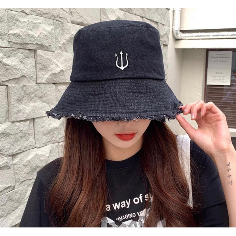 Nón Jean viền rách kiểu Hàn Quốc phong cách thời trang, nón vành, M129