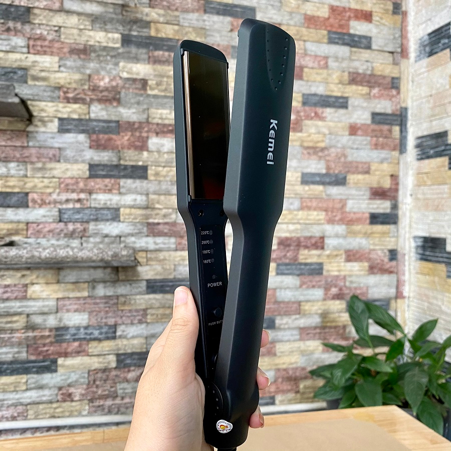 Máy duỗi tóc kemei 329