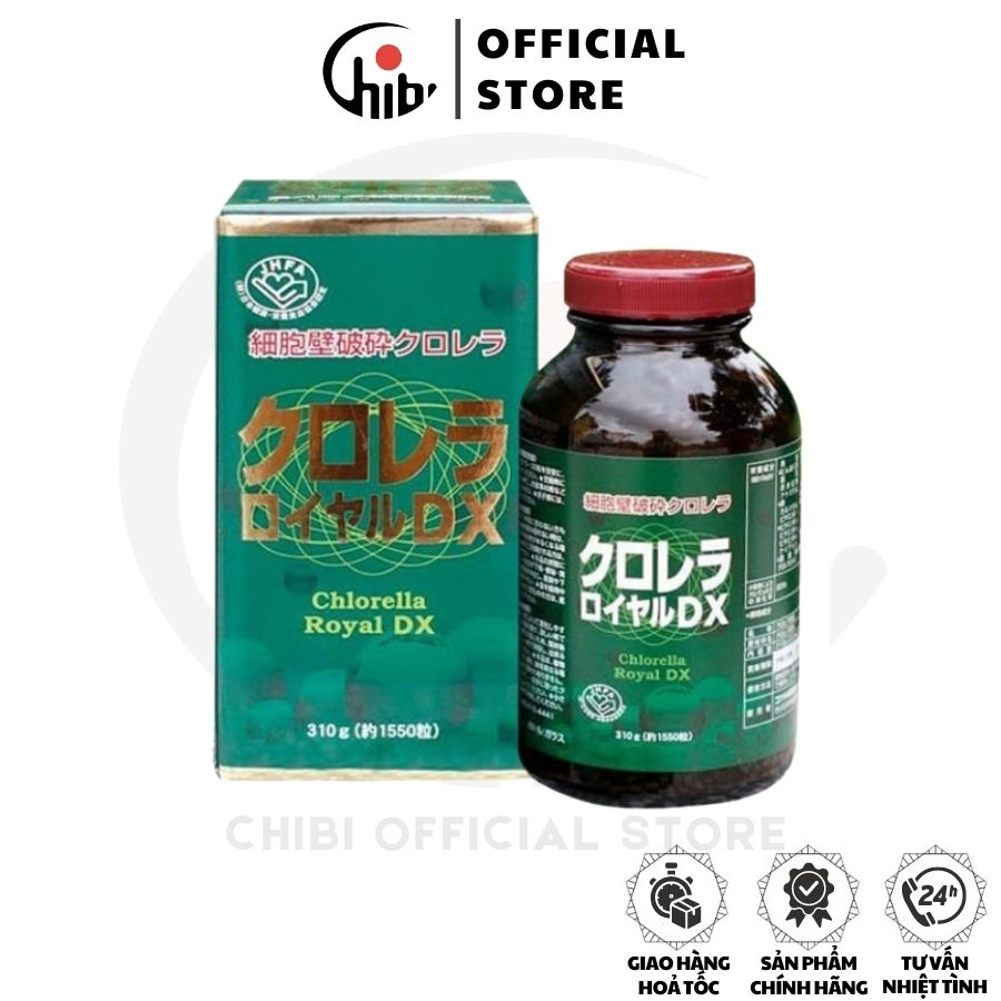 Tảo lục hoàng gia Chlorella Royal DX Nhật Bản chính hãng - Hộp 1550 viên