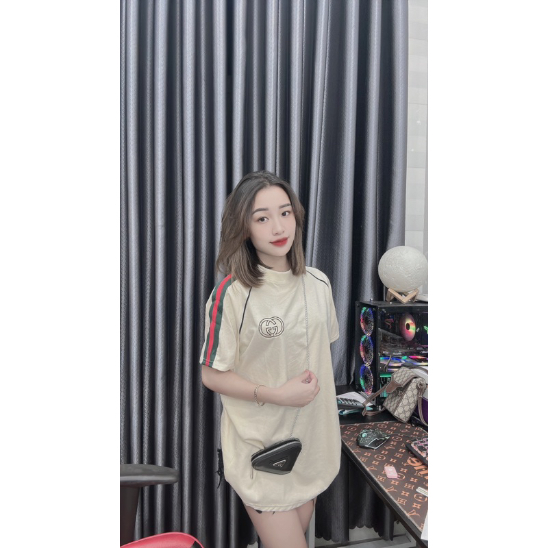 Áo phông GG viền tay