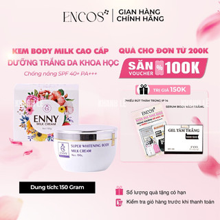 Kem Body Milk Dưỡng Trắng Da Toàn Thân Chống Nắng Cao Cấp ENNY SPF 40+ PA+++ 150 Gram