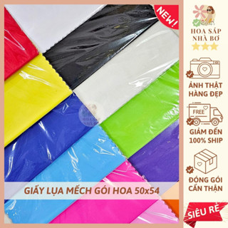 [SỈ LẺ RẺ] 30 giấy lụa mếch gói hoa 50x54 form mỏng mềm mại gói quà bó hoa handmade - Hoa Sáp Nhà Bơ