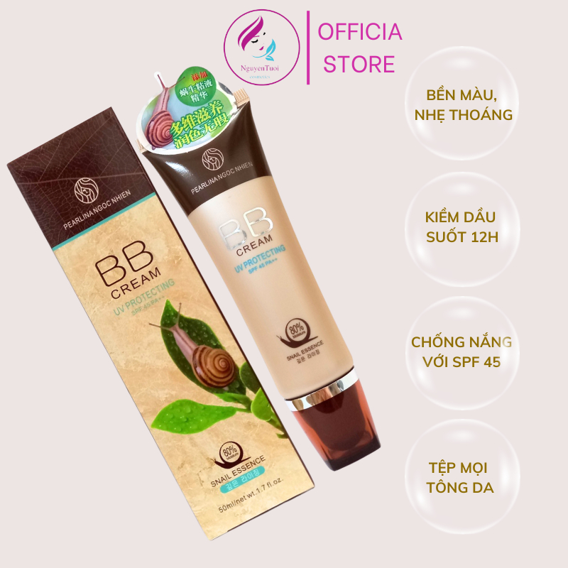 Kem nền đa năng BB Cream UV Protecting SPF 45 PA ++ Snail Essence
