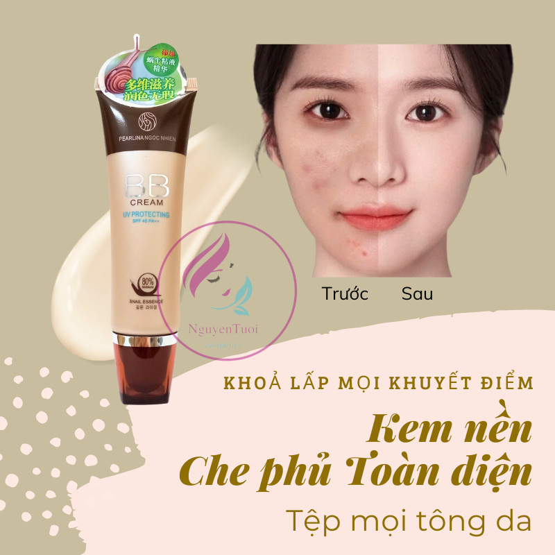 Kem nền đa năng BB Cream UV Protecting SPF 45 PA ++ Snail Essence