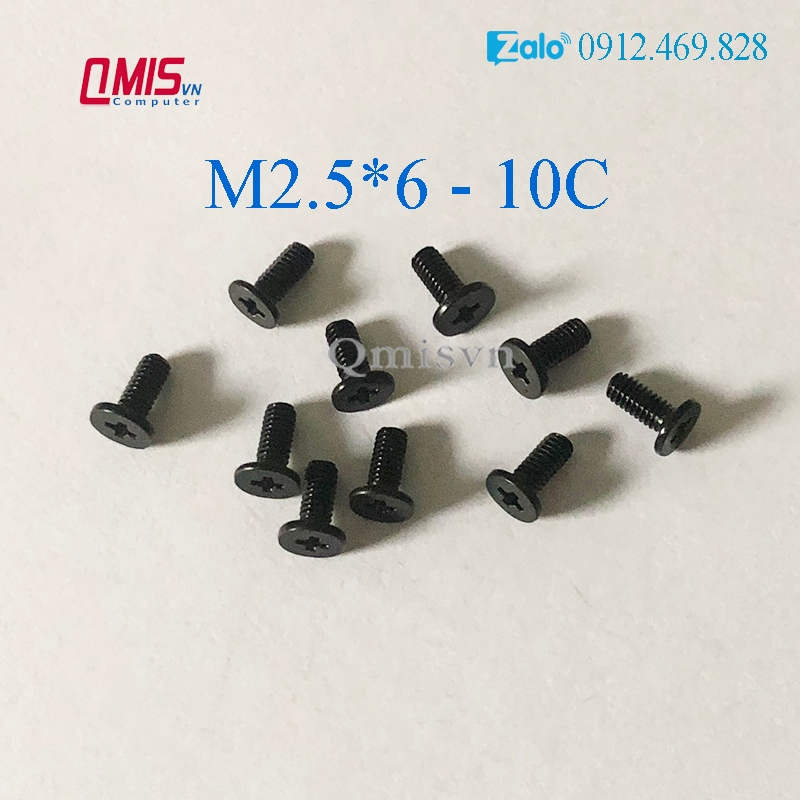 M2.5*6 - Ốc vít laptop - ỐC VÍT ĐÁY LAPTOP kích thước M2.5x6 M2.5 x 6 mm