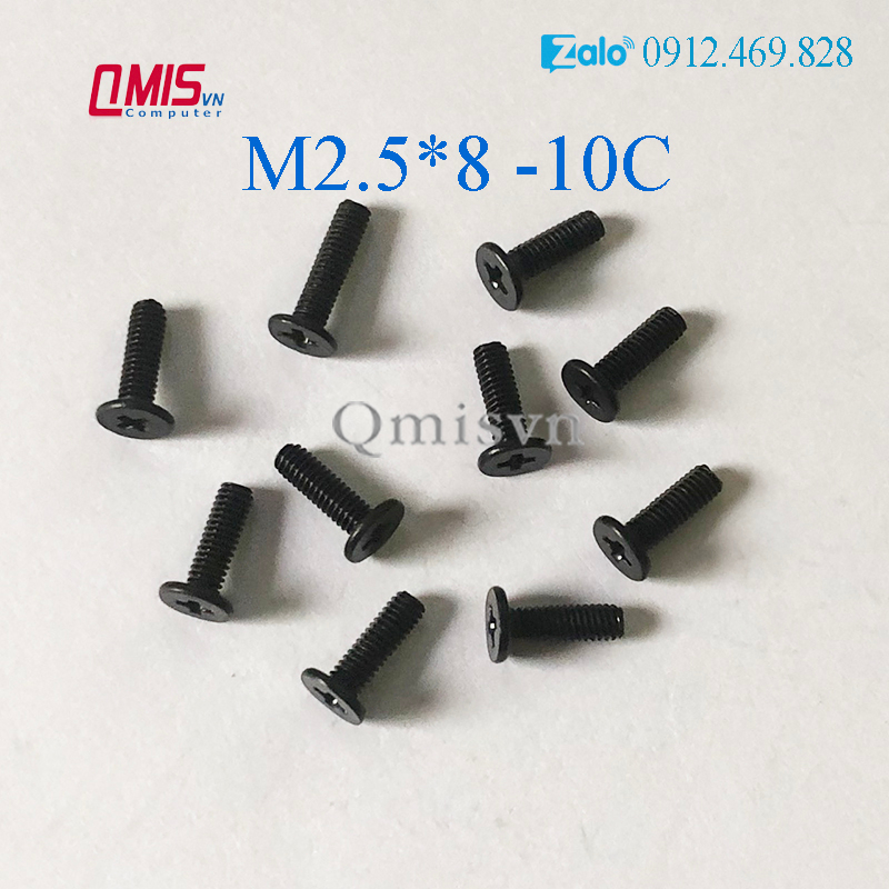 M2.5*8 - Ốc vít laptop - ỐC VÍT ĐÁY LAPTOP kích thước M2.5x8 M2.5 x 8 mm