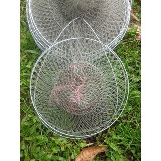 Combo 5 cái lờ cá lóc cá trê rô phi cải tiến 3 vành kẽm không rỉ 30*52 giá gốc