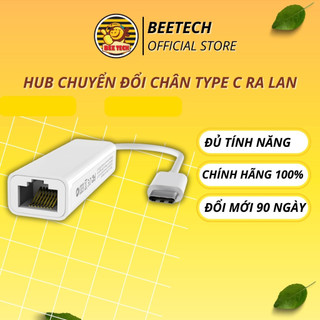 Adapter chuyển đổi từ cổng USB Type C sang cổng mạng lan BT45 cho ĐT,tablet,tablet táo,laptop táo ...-Beetech