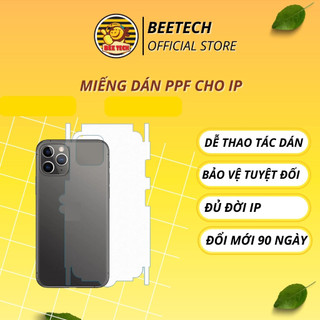 Miếng dán PPF ip full lưng và viền máy, dán lưng iP 2 loại (Trong, Nhám) - Beetech