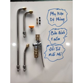 tay bóp vệ sinh máy lạnh có gắn nối nhanh 1/4