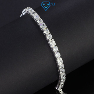 Lắc tay tennis nam đính đá tròn xen kẽ đá vuông độc đáo LTA0115 - Trang Sức TNJ