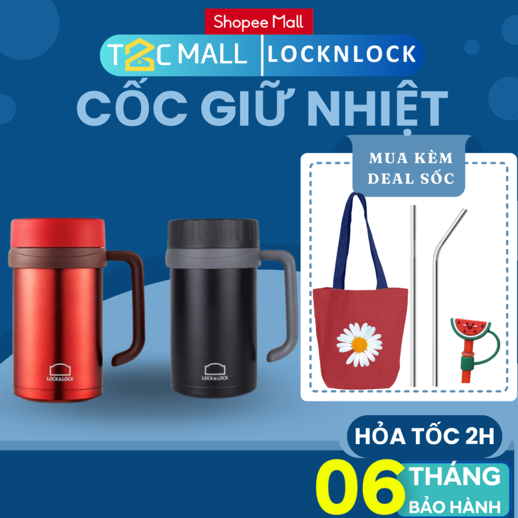 Ly Giữ Nhiệt LocknLock 500ML, Cốc giữ nhiệt Basic Table Mug Lock&Lock LHC4026 - T2Cmall