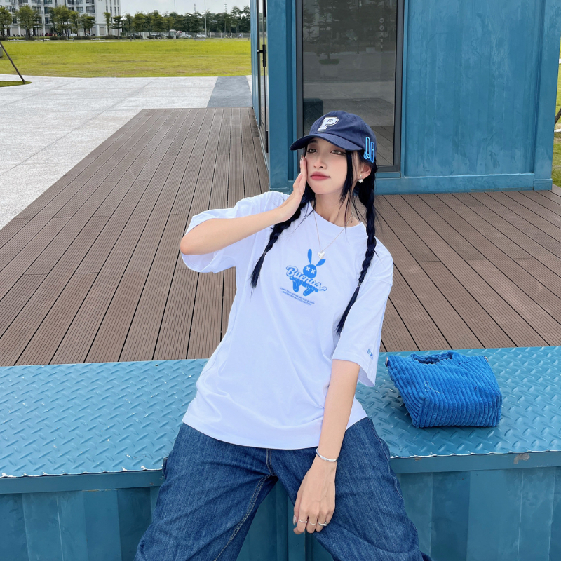 Áo thun local brand tay lỡ form rộng unisex cho nam nữ BUENAS - BRT01