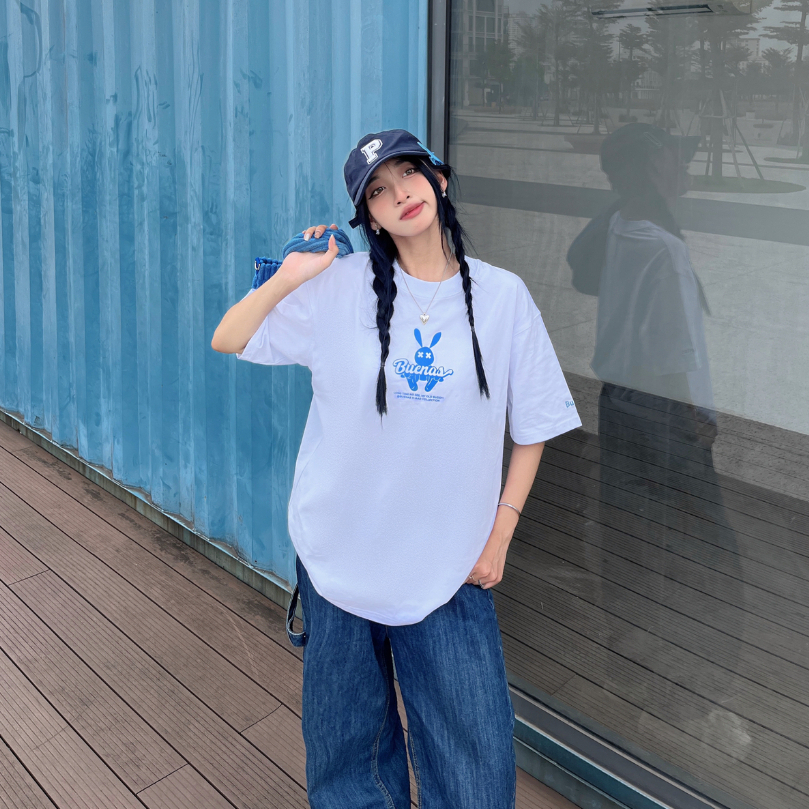 Áo thun local brand tay lỡ form rộng unisex cho nam nữ BUENAS - BRT01