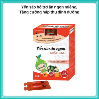 Yến sào ăn ngon Nhất Long Hộp 20 ống date dài