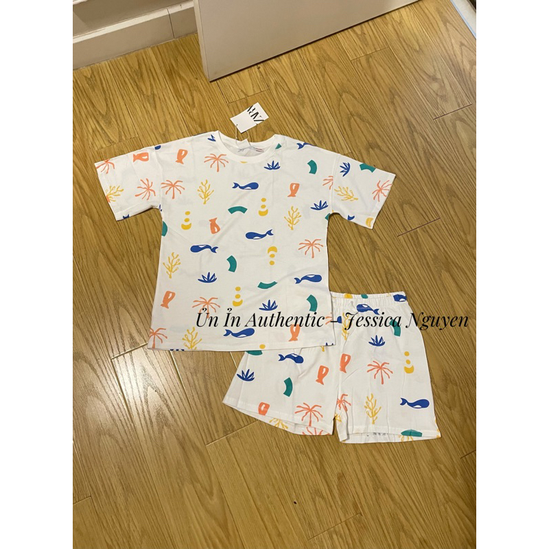 Bộ thun cotton Zara size 11-12y