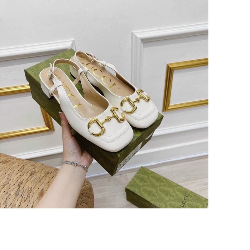 Cao gót bít mũi mữ gót cao 3p - PASS sz 35 36