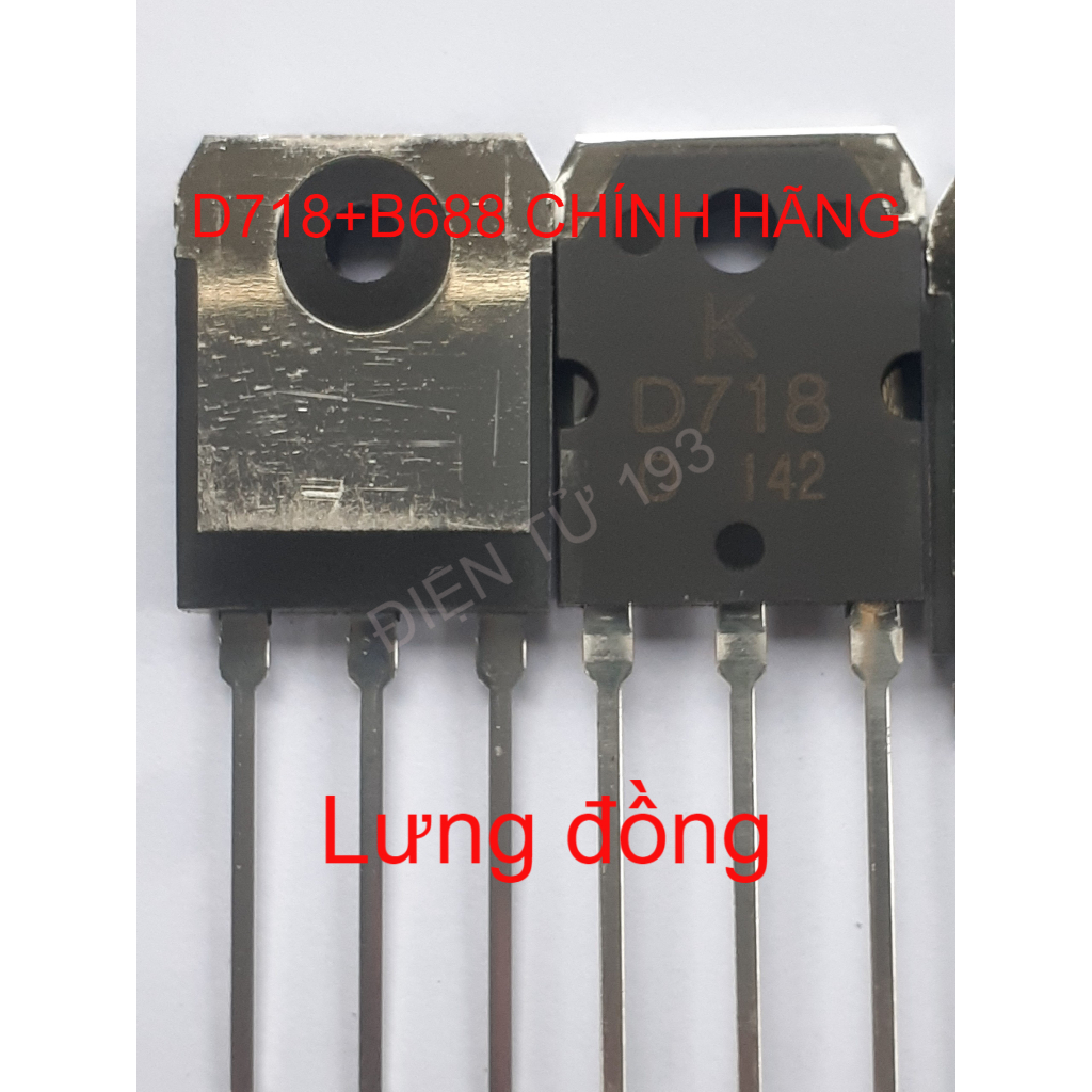 Cặp Sò D718-B688 CHÍNH HÃNG KEC mới 100% (Lưng Bóng)