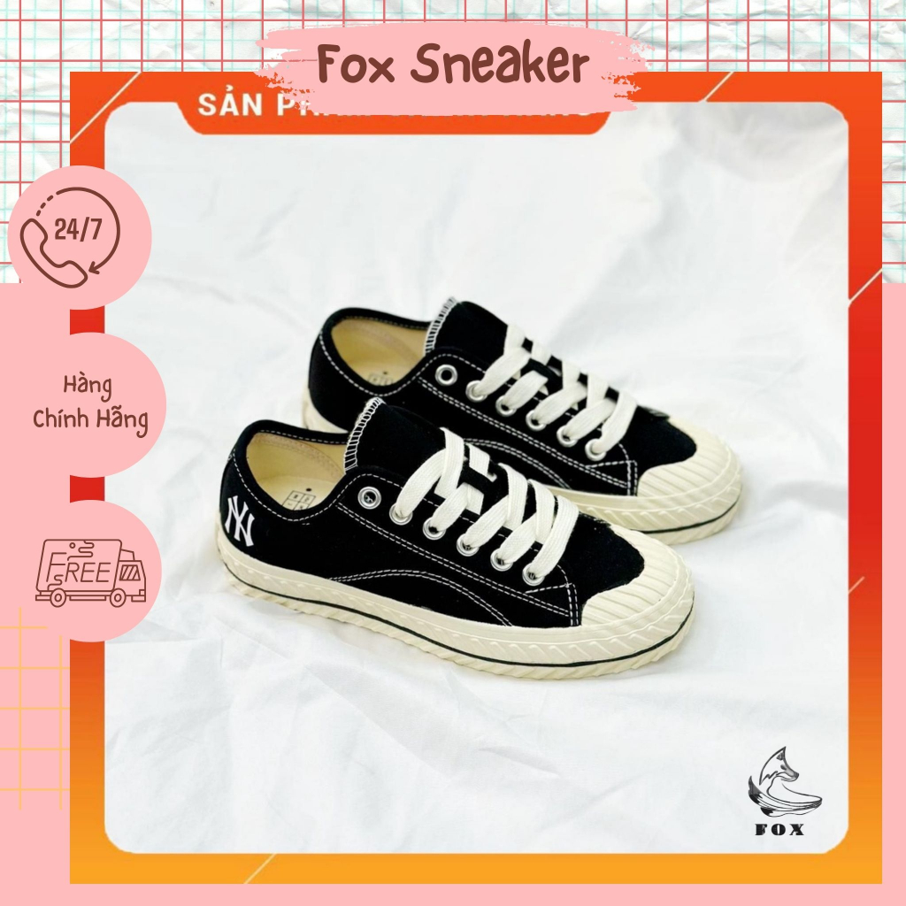 Giày MLB Sneaker Playball Origin 32SHP1111-50L Màu Đen - Fox Sneaker