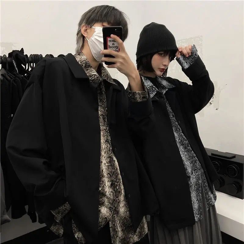 Áo Sơ Mi Vest Hai Lớp Da Rắn Unisex Cực Ngầu