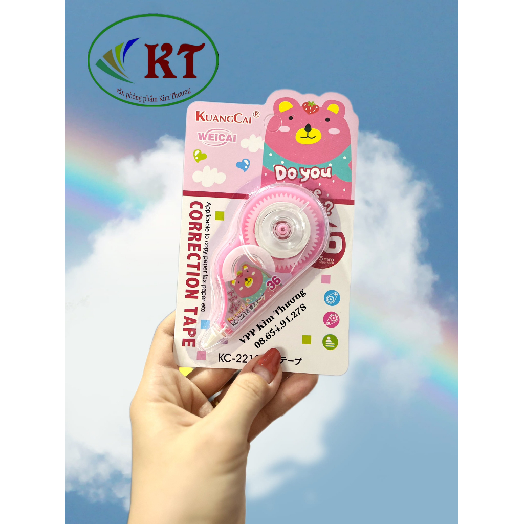 Vỉ xoá kéo 1 cây KuangCai KC-2218
