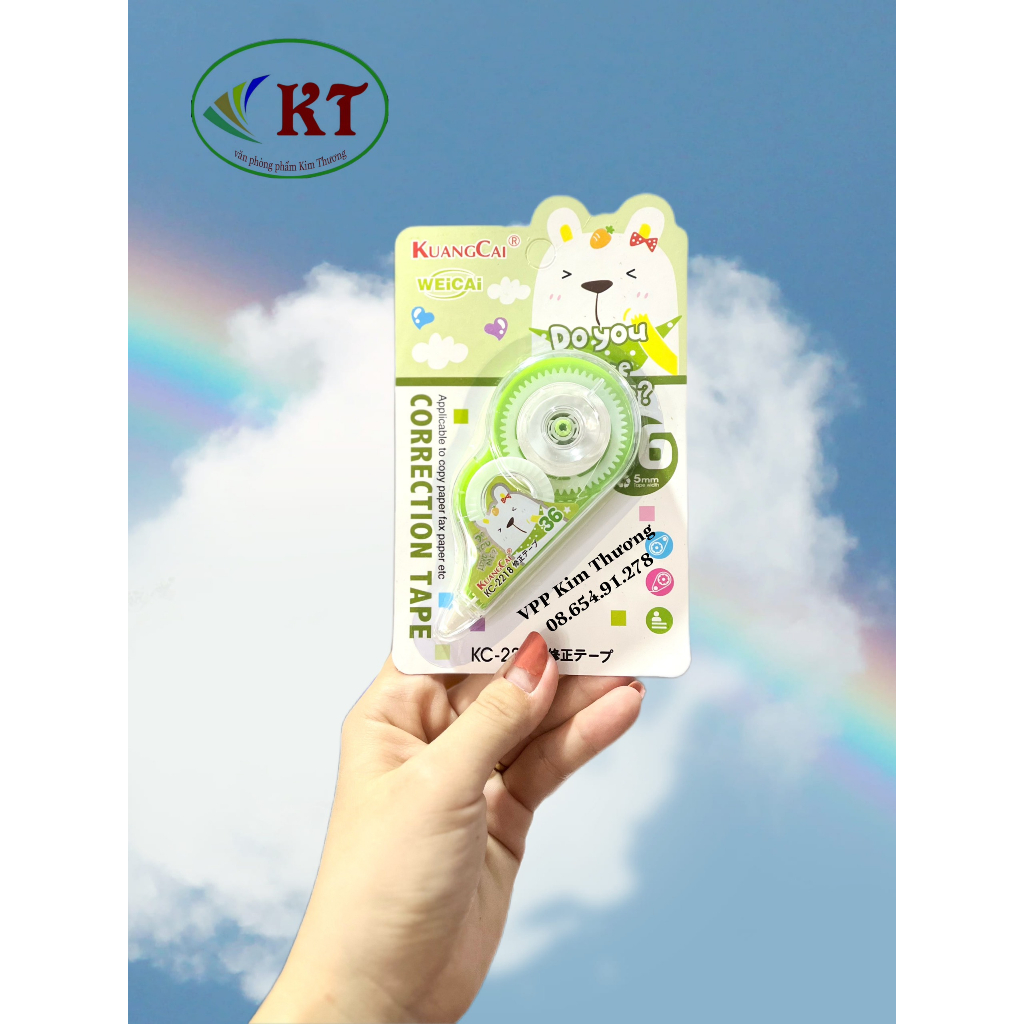 Vỉ xoá kéo 1 cây KuangCai KC-2218